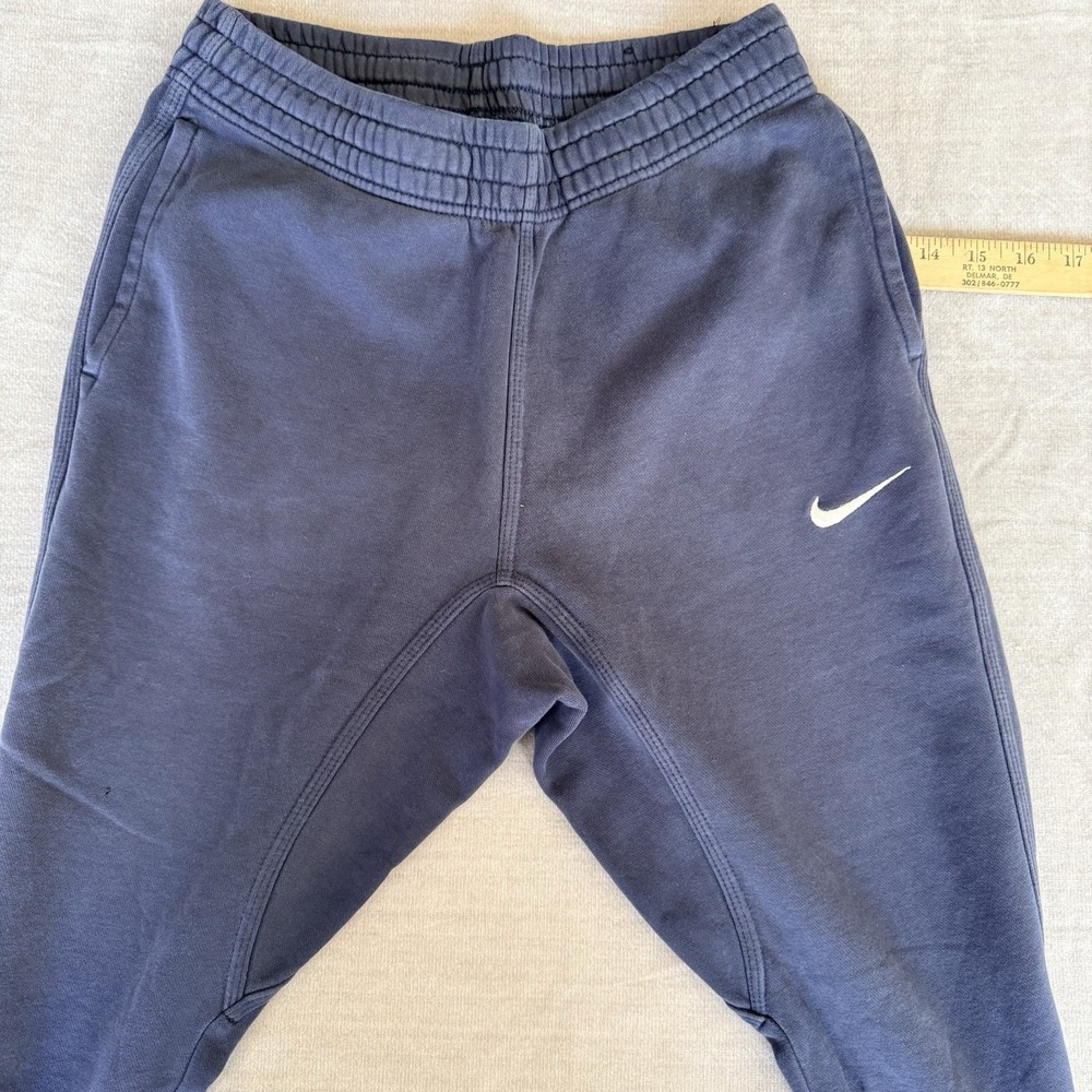 Nike Joggers Mens Small Navy Blue Sweatpants Swoosh Logo Athletic Pants - Picture 4 of 6